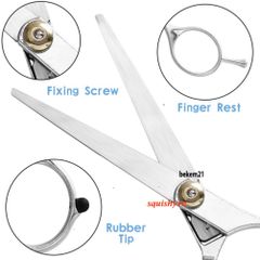 Kéo Cắt Tóc Thép Không Gỉ 6 inch & 5,5 inch - Bộ Kéo Tỉa Tóc Chuyên Nghiệp Cho Thợ Làm Tóc