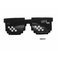 Kính Mát Meme 8 Bit Thug Life - Kính Râm Pixel Độc Đáo Cho Trẻ Em và Người Lớn - Phụ Kiện Tiệc Minecraft Mới Lạ