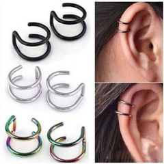 Khuyên Tai Hình Chữ U Không Cần Xỏ Lỗ - Trang Sức Thanh Lịch Phong Cách Hàn Quốc Cho Nam Nữ - Nhiều Màu Sắc Thời Trang
