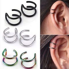 Khuyên Tai Hình Chữ U Không Cần Xỏ Lỗ - Trang Sức Thanh Lịch Phong Cách Hàn Quốc Cho Nam Nữ - Nhiều Màu Sắc Thời Trang