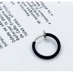 KHuyên Kẹp Tai Môi Mũi Không Cần Xỏ Lỗ - Phụ Kiện Thời Trang Hàn Quốc, Thái Lan, Đen Trắng Bạc, Dễ Dàng Sử Dụng
