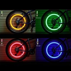 Combo 2 Đèn LED Gắn Van Bánh Xe Ô Tô, Xe Máy, Xe Đạp - Đèn Cảm Ứng Nhiều Màu Sắc Sáng Đẹp, Trang Trí Xe Hấp Dẫn