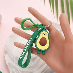 Móc khóa hình bơ dễ thương - Keychain dẻo quả bơ PVC an toàn, phụ kiện thời trang ngộ nghĩnh cho tín đồ yêu thích trái bơ