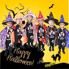 Bộ hóa trang phù thủy Halloween - Áo choàng và nón Thời trang nữ 5 màu, hoàn hảo cho giáng sinh và tiệc tùng