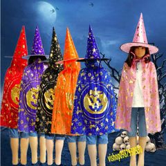 Bộ hóa trang phù thủy Halloween - Áo choàng và nón Thời trang nữ 5 màu, hoàn hảo cho giáng sinh và tiệc tùng
