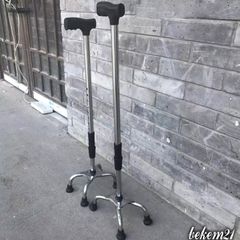 Gậy Chống 3 Chân Điều Chỉnh Cao Bằng Inox - Gậy Hỗ Trợ Đi Lại Cho Người Già Và Người Khuyết Tật