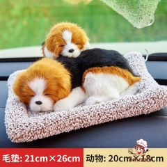 Thú Bông Chó Đốm Đen Phối Trắng Mẹ Con - Khử Mùi Than Hoạt Tính Trang Trí Ô Tô - Quà Tặng Dễ Thương Cho Người Yêu Thú Cưng
