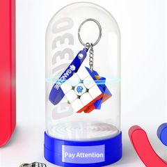 Móc Khóa Khối Rubik 3x3 Gan 330 Cao Cấp - Đồ Chơi Xếp Hình Câu Đố Giáo Dục Cho Trẻ Em, Giả Vờ Sáng Tạo 3D