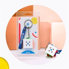 Móc Khóa Khối Rubik 3x3 Gan 330 Cao Cấp - Đồ Chơi Xếp Hình Câu Đố Giáo Dục Cho Trẻ Em, Giả Vờ Sáng Tạo 3D