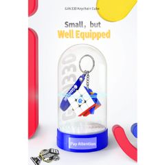 Móc Khóa Khối Rubik 3x3 Gan 330 Cao Cấp - Đồ Chơi Xếp Hình Câu Đố Giáo Dục Cho Trẻ Em, Giả Vờ Sáng Tạo 3D