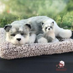 Gấu Bông Mèo Vàng Mõm Đen - Thú Bông Than Hoạt Tính Lọc Không Khí Cho Xe Hơi và Trang Trí Nhà, Chất Liệu An Toàn 99%