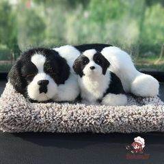 Gấu Bông Mèo Vàng Mõm Đen - Thú Bông Than Hoạt Tính Lọc Không Khí Cho Xe Hơi và Trang Trí Nhà, Chất Liệu An Toàn 99%