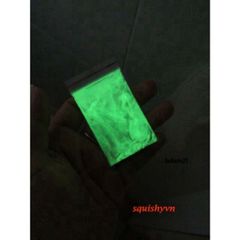 Bột Dạ Quang Màu Xanh Lá 10g - Hoạt Chất Phát Sáng Tốt Nhất Dùng Trang Trí Đồ Handmade, Sơn Dạ Quang, Thiết Kế Độc Đáo