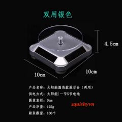Đế Xoay 360 Độ Năng Lượng Mặt Trời - Bàn Xoay Trưng Bày Sản Phẩm Tiết Kiệm Năng Lượng Cho Đồ Trang Sức, Đồng Hồ, Quà Tặng