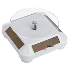 Đế Xoay 360 Độ Năng Lượng Mặt Trời - Bàn Xoay Trưng Bày Sản Phẩm Tiết Kiệm Năng Lượng Cho Đồ Trang Sức, Đồng Hồ, Quà Tặng