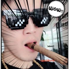 Kính Mát Thug Life UV400 Unisex - Kính Mát Độc Đáo Cho Nam Nữ, Quà Tặng Hài Hước Hợp Thời Trang Cho Game Thủ và Fan Meme
