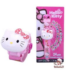 Đồng Hồ Chiếu Hoạt Hình Cinnamoroll Melody Hello Kitty Đáng Yêu - Quà Tặng Sinh Nhật Cho Trẻ Em 24 Tuổi, Chất Liệu Silicone