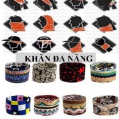 Combo 10 Khăn Đa Năng Cho Chuyến Du Lịch & Phượt - Chất Liệu Mềm, Thấm Hút, Nhiều Mẫu Mã Thời Trang