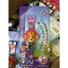 Đồng Hồ Chiếu Hình 3D Cho Trẻ Em - Đồng Hồ Điện Tử Dễ Thương Có 24 Hình Nhân Vật Hoạt Hình Như Elsa, Siêu Nhân, Người Nhện
