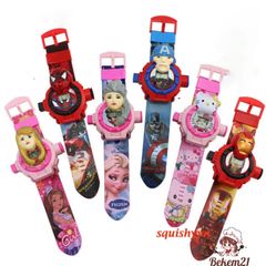 Đồng Hồ Đèn LED Sanrio Kuromi Cinnamoroll Dễ Thương 2024 Cho Trẻ Em - Đồng Hồ Thạch Anh Hình Hoạt Hình Cho Bé Gái