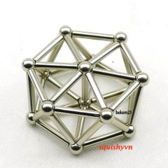 Bucky Bars Đồ Chơi Nam Châm Hút 36 Thanh 27 Viên - Phát Triển Sáng Tạo cho Trẻ Em Từ 4 Tuổi Trở Lên