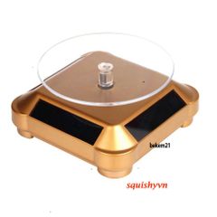 Đế Xoay Quay Video 360 Độ Có Đèn LED - Bàn Xoay Trưng Bày Sản Phẩm Năng Lượng Mặt Trời Cho Đồ Trang Sức, Đồng Hồ