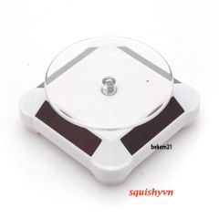 Bàn Xoay 360 Độ Năng Lượng Mặt Trời - Đế Trưng Bày Hình Ảnh & Quay Video Sản Phẩm, Cho Đồ Trang Sức, Đồng Hồ - Tiết Kiệm Năng Lượng
