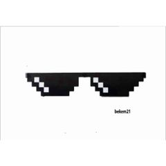 Kính Thuglife 6 Chấm MINECRAFT - Kính Mắt Thời Trang Nhiều Màu Sắc Độc Đáo Dành Cho Game Thủ 8-Bit