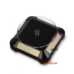 Bàn Xoay 360 Độ Có LED Trưng Bày Sản Phẩm - Đế Xoay Quay Video, Chụp Ảnh Mỹ Phẩm, Điện Thoại, Đồng Hồ 10cm