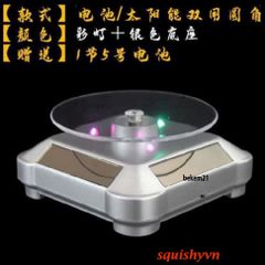 Bàn Xoay 360 Độ Có LED Trưng Bày Sản Phẩm - Đế Xoay Quay Video, Chụp Ảnh Mỹ Phẩm, Điện Thoại, Đồng Hồ 10cm