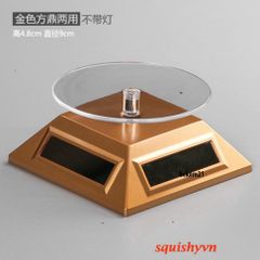 Bàn Xoay 360 Độ Có LED Trưng Bày Sản Phẩm - Đế Xoay Quay Video, Chụp Ảnh Mỹ Phẩm, Điện Thoại, Đồng Hồ 10cm