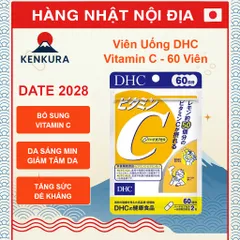 Viên Uống DHC Vitamin C Nhật Bản Giúp Trắng Da - 60 Viên Vitamin C Chính Hãng Hỗ Trợ Làm Sáng Da và Tăng Cường Đề Kháng
