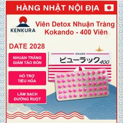 Viên Uống Detox Nhuận Tràng Nhật Bản KOKANDO - 400 Viên Hỗ Trợ Tiêu Hóa và Giảm Đầy Hơi, Thoải Mái Hàng Ngày