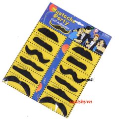Bộ 12 Râu Giả Phong Cách Lịch Lãm Cho Nam Nữ - Râu Độc Đáo Dễ Dùng Cho Tiệc Masquerade và Hóa Trang
