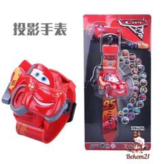 Đồng Hồ Chiếu Kỹ Thuật Số Hoạt Hình Disney Người Nhện và Người Sắt - Quà Tặng Giáng Sinh Cho Trẻ Em, Hình Chiếu Đẹp Mắt