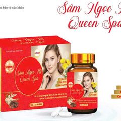 Sâm Ngọc Nữ Queen Spa Hộp 2 Lọ 60 Viên - Hỗ Trợ Đẹp Da, Cân Bằng Nội Tiết (hàng date mới)