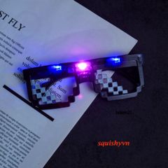 Kính THUG LIFE LED 7 Màu - Kính Mát Phát Sáng Hot Trend TikTok Cho Tiệc Tùng, Hòa Nhạc, Quán Bar