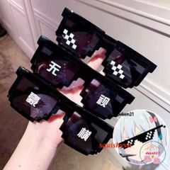 Kính Râm Thug Life 6 Chấm MINECRAFT - Kính Mắt Phong Cách Đa Màu Sắc Cho Nam Nữ Thời Trang Fandom