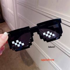 Kính Râm Thug Life 6 Chấm MINECRAFT - Kính Mắt Phong Cách Đa Màu Sắc Cho Nam Nữ Thời Trang Fandom