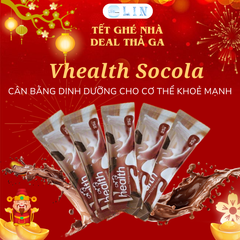 Ngũ Cốc Dinh Dưỡng Vhealth Socola - Bổ Sung Năng Lượng, Tăng Cường Miễn Dịch, Phù Hợp Người Bận Rộn (10 Gói)