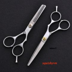 Kéo Cắt Tóc Chuyên Dụng Làm Từ Thép Không Gỉ 6 Inch và 5.5 Inch - Dụng Cụ Cắt Tóc Chất Lượng Cao Cho Thợ Làm Tóc