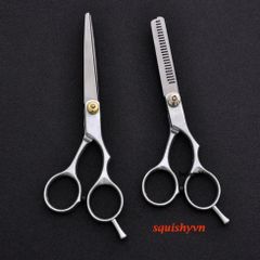 Kéo Cắt Tóc Chuyên Dụng Làm Từ Thép Không Gỉ 6 Inch và 5.5 Inch - Dụng Cụ Cắt Tóc Chất Lượng Cao Cho Thợ Làm Tóc