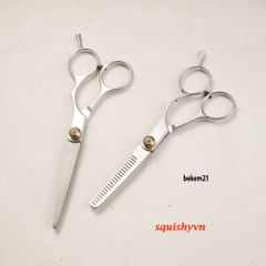 Kéo Cắt Tóc Chuyên Dụng Làm Từ Thép Không Gỉ 6 Inch và 5.5 Inch - Dụng Cụ Cắt Tóc Chất Lượng Cao Cho Thợ Làm Tóc