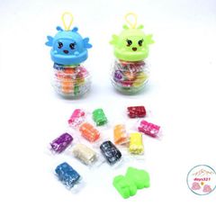 Hộp 12 Màu Đất Sét Nung Hình Con Ong - Bộ Đồ Chơi Dẻo Làm Slime Nhật Bản - Sáng Tạo Thú Vị Cho Trẻ Em