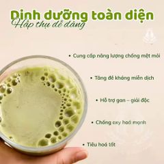 Bột Ngũ Cốc Dinh Dưỡng Vị Matcha VHEALTH (10 Gói x 25g) - Hỗ Trợ Giảm Cân, Tăng Cường Sức Khỏe và Miễn Dịch, Dinh Dưỡng Lành Mạnh