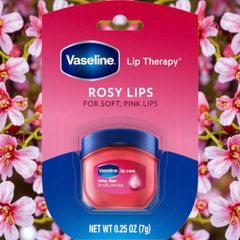 Son Dưỡng Môi Vaseline Rosy Lips 7g - Chăm Sóc Môi Khô Hàng Ngày, Màu Hồng Tự Nhiên, Dành Cho Nam Nữ