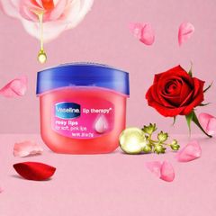 Son Dưỡng Môi Vaseline Rosy Lips 7g - Chăm Sóc Môi Khô Hàng Ngày, Màu Hồng Tự Nhiên, Dành Cho Nam Nữ