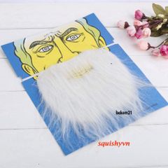 Bộ Râu Giả Halloween Vui Nhộn - Set 12 Râu Chùm Đen Trắng Cho Trẻ Em và Người Lớn, Phụ Kiện Hóa Trang Độc Đáo