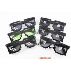 Mắt Kính 6 Chấm Nhiều Màu Sắc PVN52031 Thug Life - Kính Thời Trang Dành Cho Game Thủ, Độc Đáo Và Cá Tính