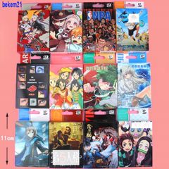 Hộp ảnh thẻ phim Anime Naruto, One Piece, Kimetsu no Yaiba - Bộ 54 lá - Quà tặng độc đáo cho fan manga